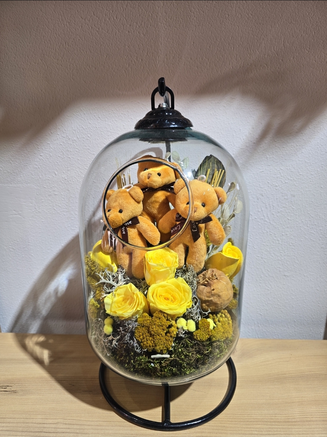 SARI ŞOKLANMIŞ DOĞAL ASKIDA TERARYUM