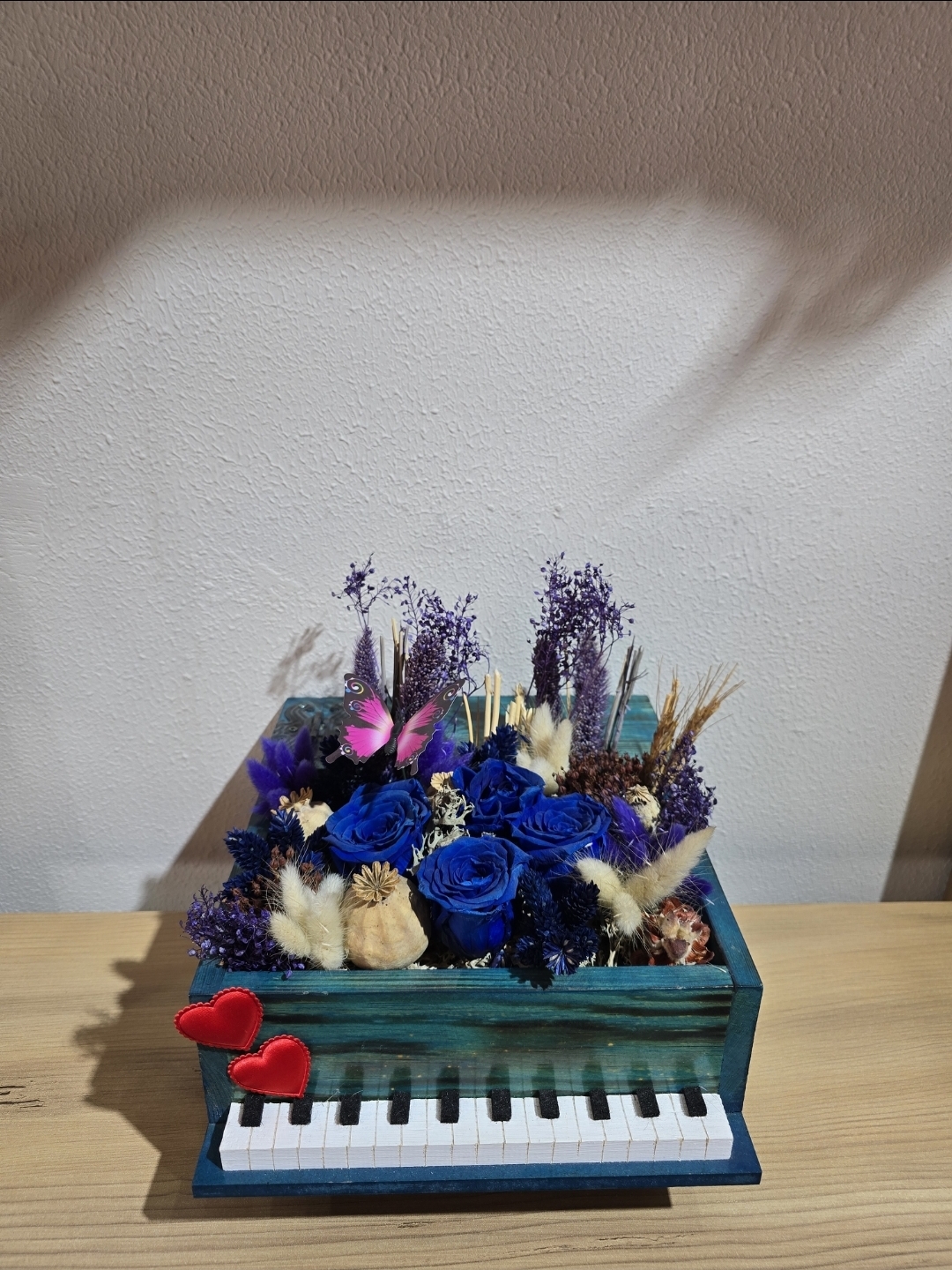 LACİVERT ŞOKLANMIŞ DOĞAL PİYANO TANZİM