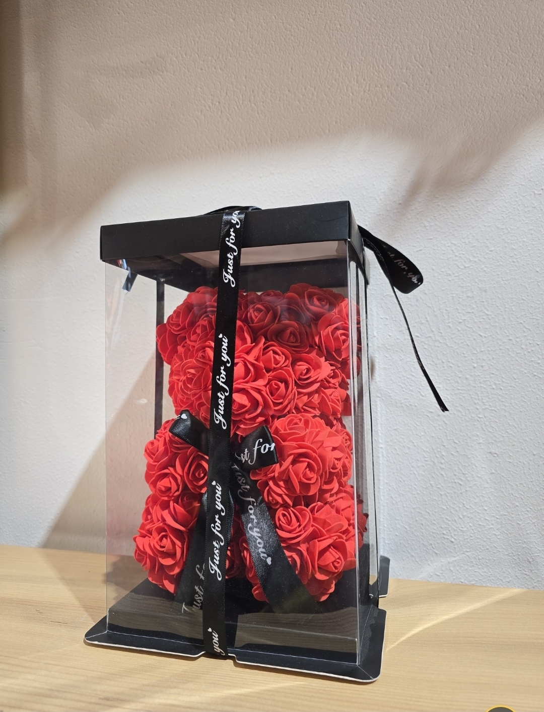 TEDDY BEAR KIRMIZI ÇİÇEKLİ AYICIK