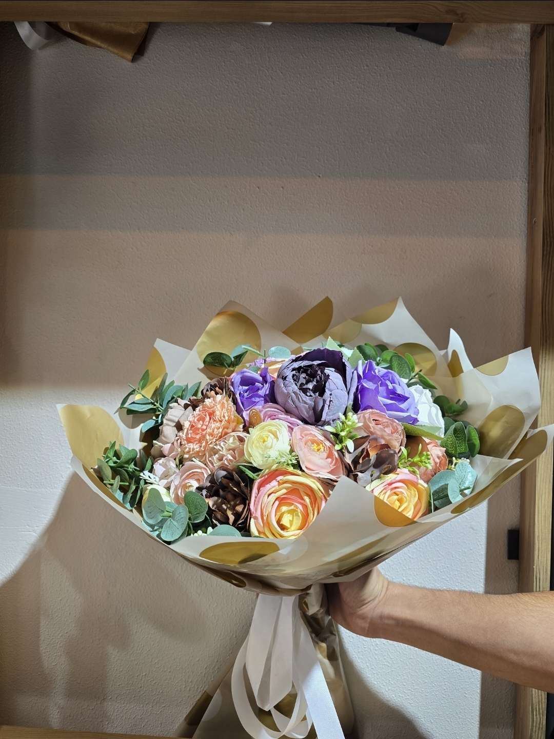 KARIŞIK RENK YAPAY BUKET